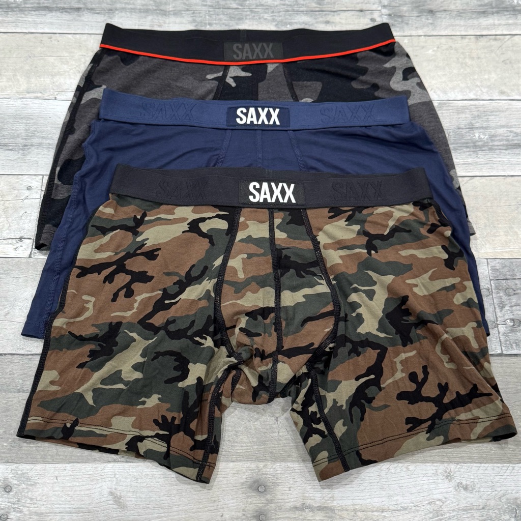 Saxx Vibe Boxer Brief Men’s Underwear 3-Pack Assorted Colors Sz - Medium